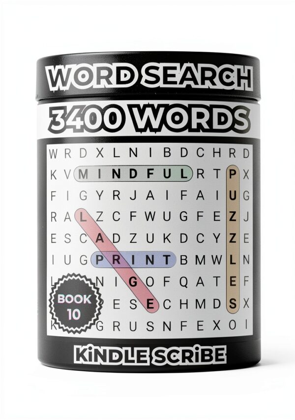 Large Print Word Search Puzzles Kindle Scribe Adults Seniors-0