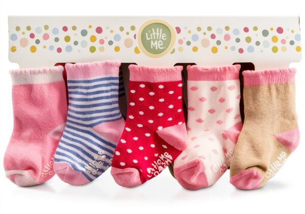Little Me Baby Socks Cotton Blend Assorted Sizes 0-24 Months-1