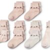CozyWay Baby Ruffle Socks Soft Cotton Stay Put Cuff-0