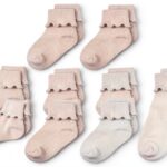 CozyWay Baby Ruffle Socks Soft Cotton Stay Put Cuff-0