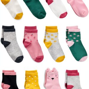 Carters Baby Socks 12 Pack Ankle Socks Slip Resistant-0