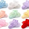 Baby Ruffle Socks Cotton Multicolor 9-Pack Girls Ankle Socks-0