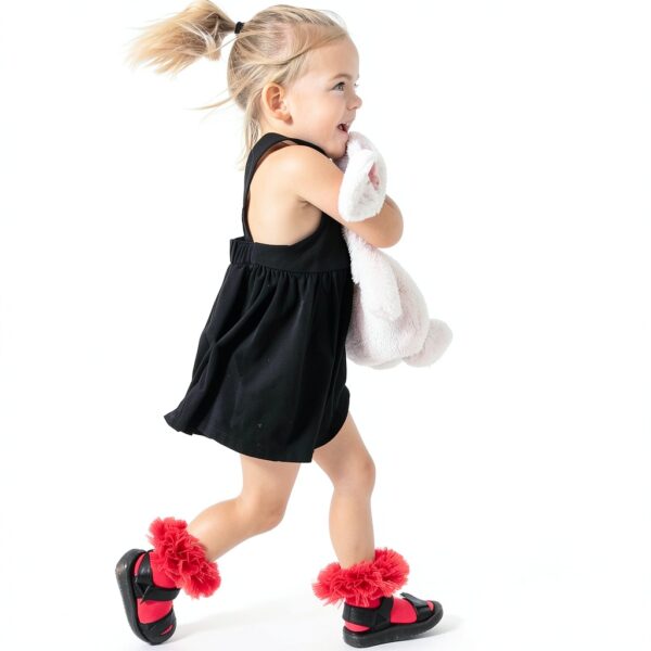 MNFUSHZAS Girls Cotton Ruffle Socks Toddler Lace Ankle Socks-4