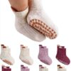 Baby Socks with Grips Soft Cotton Non-Slip Toddler Socks-0
