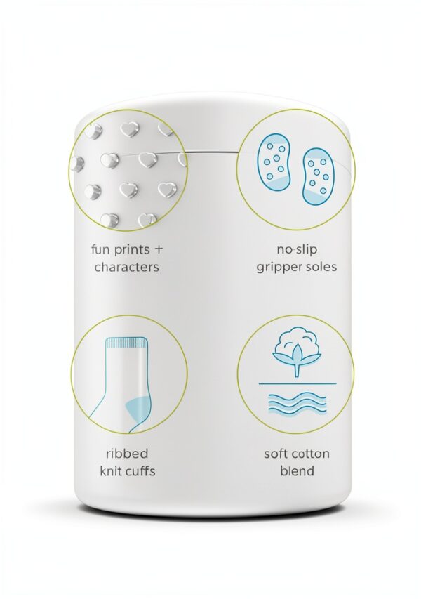 Carters Baby Socks 12 Pack Ankle Socks Slip Resistant-10