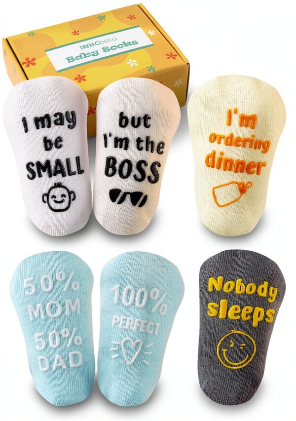 INNObeta Baby Socks Cotton Unisex Seamless Toe Box-0