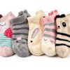 Artfasion Baby Girls Socks Soft Cotton Animal Design 5 Pairs-4