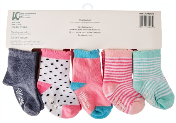 Little Me Baby Socks Cotton Blend Assorted Sizes 0-24 Months-2
