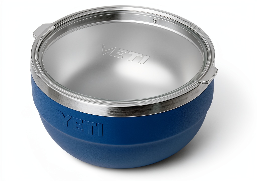 YETI insulated bowl used at a campsite