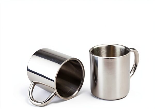 IMEEA Stainless Steel Kids Mug Double Wall Silver-4