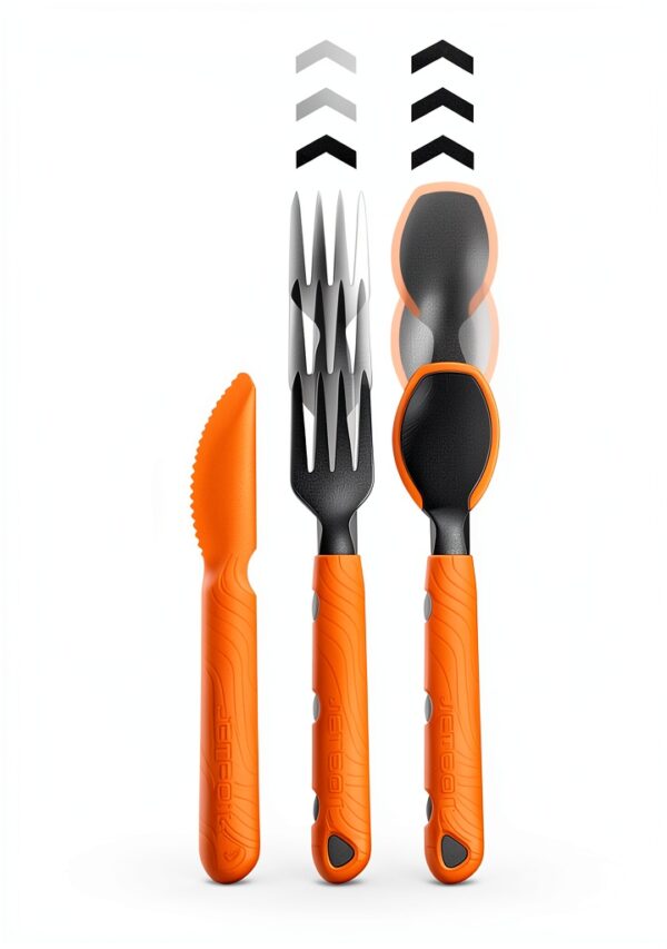 Jetboil TrailWare Camping Utensils Orange Plastic-2