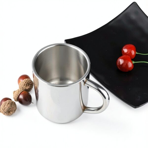 IMEEA Stainless Steel Kids Mug Double Wall Silver-6