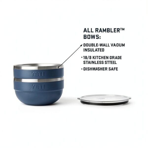 YETI Double Wall Insulated Bowl 2 Quart Navy-1