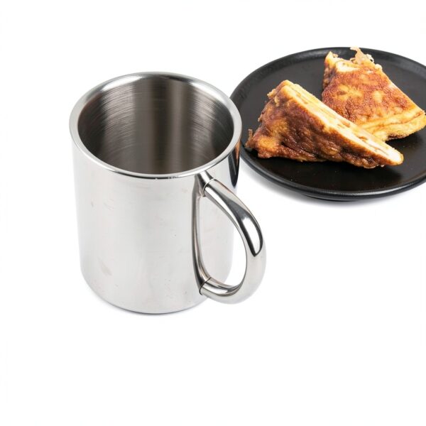 IMEEA Stainless Steel Kids Mug Double Wall Silver-5