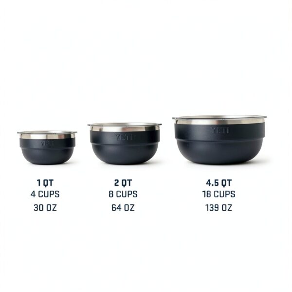 YETI Double Wall Insulated Bowl 2 Quart Navy-3
