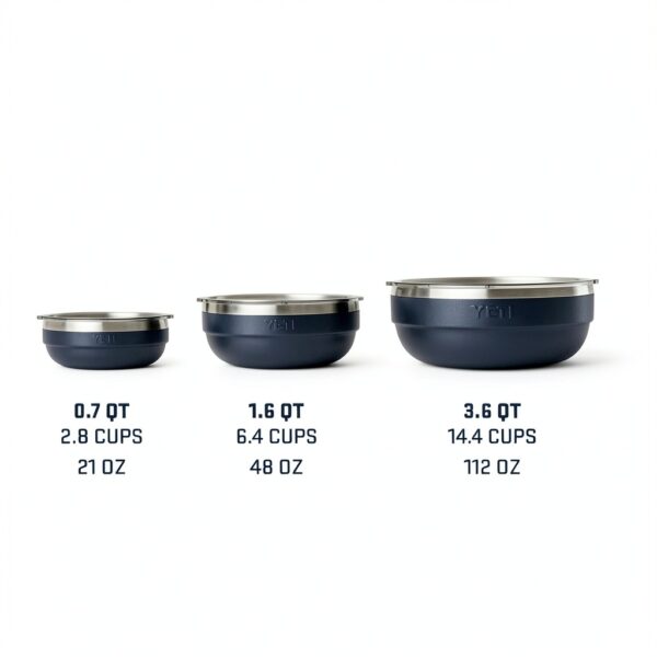 YETI Rambler Low Bowl Stainless Steel 0.7 Quart-3