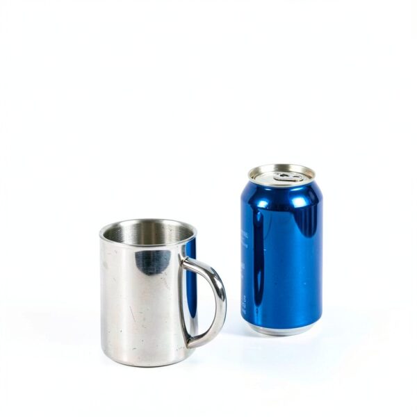 IMEEA Stainless Steel Kids Mug Double Wall Silver-1